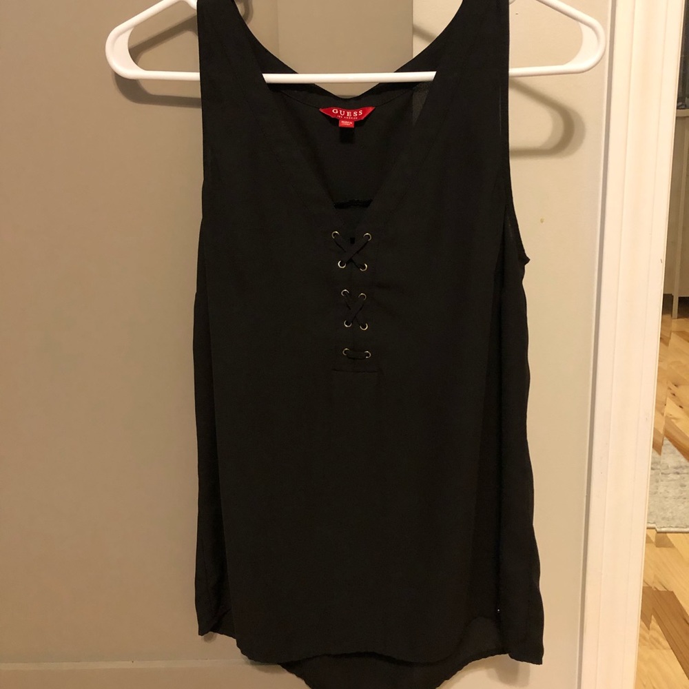GUESS lace-up tank